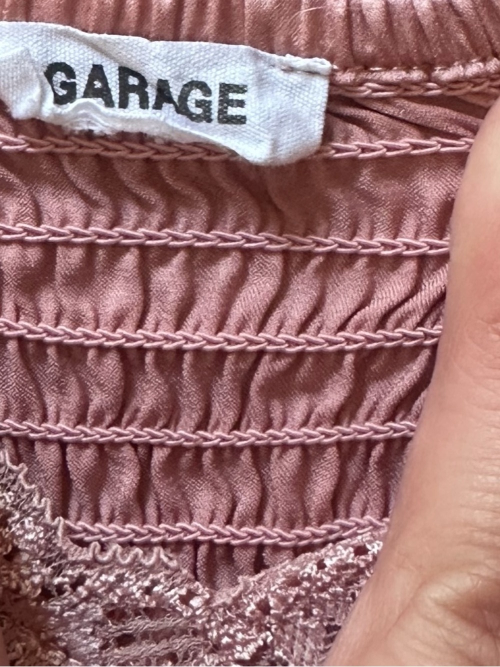 Y2K Garage Satin Lace Bralette | Lilac | Festival  Size Medium - Picture 3 of 4